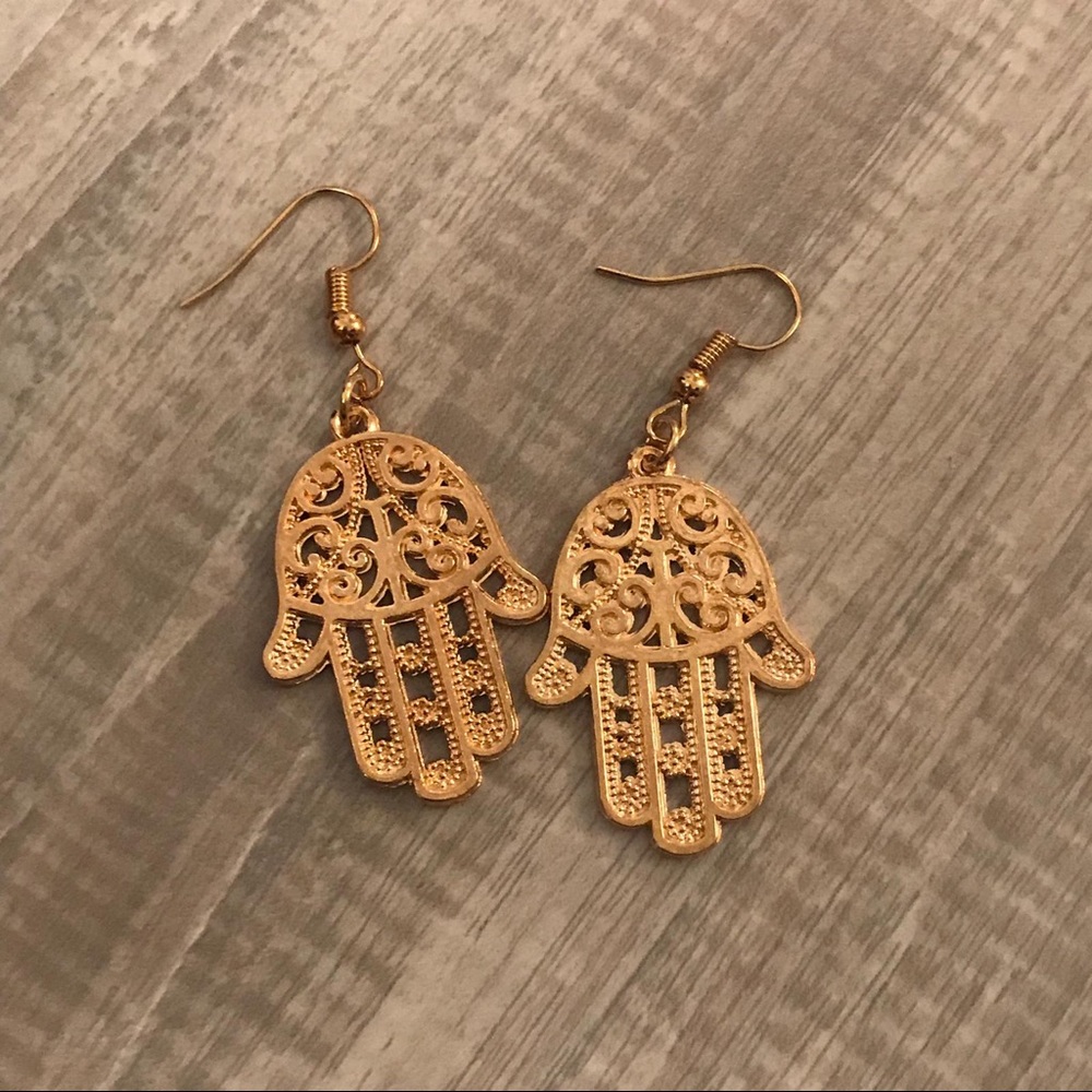 Hamsa Earrings